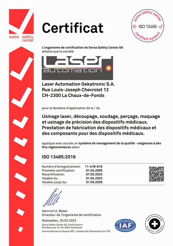 ISO 9001 : 2000 / ISO 13485 : 2003